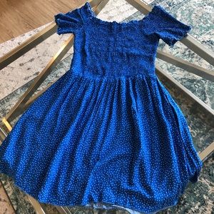 Smocked Off the Shoulder Dress